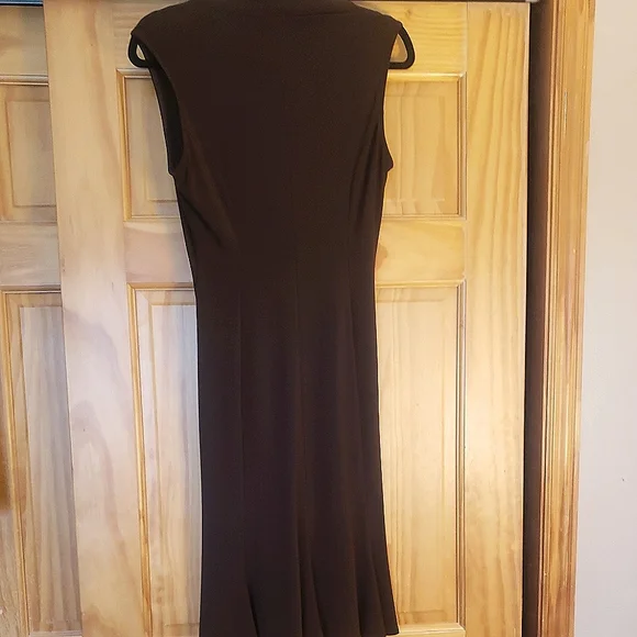 Vintage 1980's Joseph Ribkoff swing dress, twist front - Picture 3 of 10